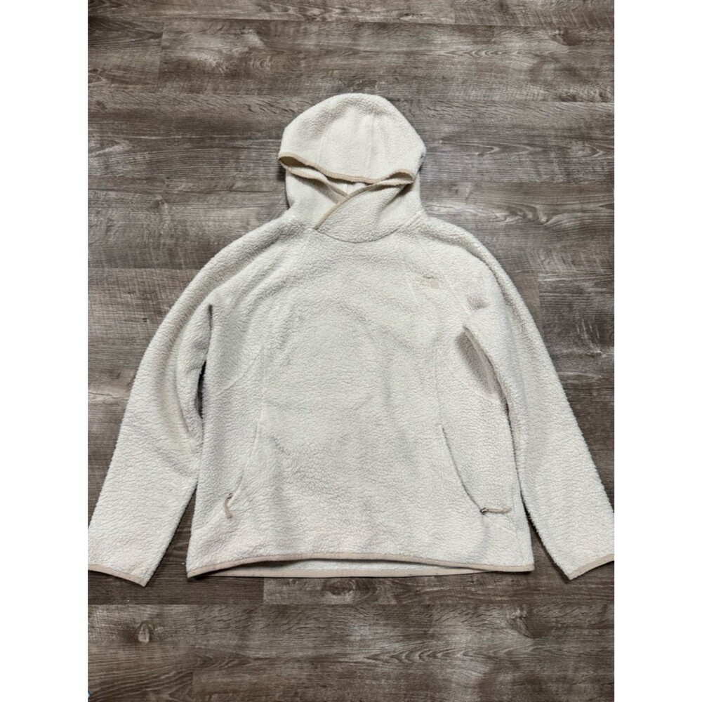 The North Face White Sherpa Hoodie Size XL